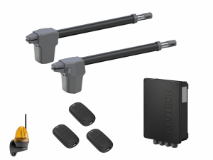 AN-MOTORS ATW-400KIT L-Т3 Автоматика для распашных ворот ATW-400KIT L-Т3, комплект: 2 привода, блок управления, 3 пульта, лампа