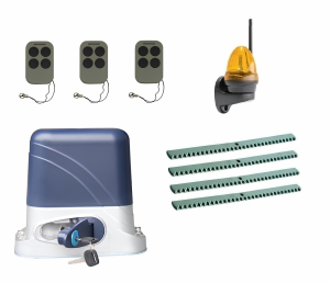 КОРН KSL-1300KIT-LK4-T3 Автоматика для откатных ворот KSL-1300 KIT-LK4-Т3, комплект: привод, 3 пульта, лампа, 4 рейки