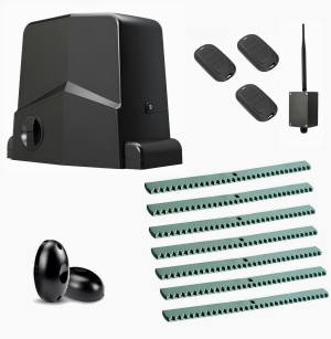 AN-MOTORS ARW-1000MKIT-FK7-BT-T3 Автоматика для откатных ворот ARW-1000MKIT FK7-BT-Т3, комплект: привод, фотоэлементы, 3 пульта, 7 реек, Bluetooth-модуль