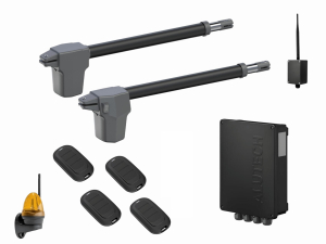 AN-MOTORS ATW-400KIT L-BT-T4 Автоматика для распашных ворот ATW-400KIT L-BT-T4, комплект: 2 привода, блок управления, 4 пульта, лампа, Bluetooth-модуль