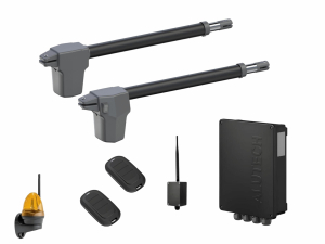 AN-MOTORS ATW-400KIT L-BT Автоматика для распашных ворот ATW-400KIT L-BT, комплект: 2 привода, блок управления, 2 пульта, лампа, Bluetooth-модуль
