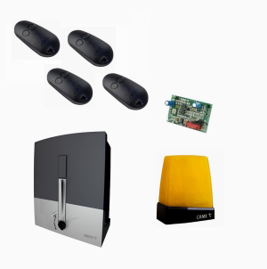 CAME BXL04AGS KIT-L-T4 Автоматика для откатных ворот BXL04AGS KIT-L-T4, комплект: привод, радиоприемник, 4 пульта, лампа, антенна