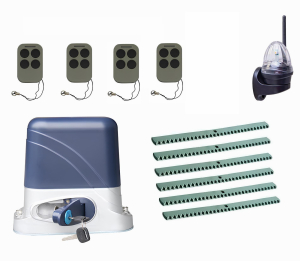 КОРН KSL-800KIT-L4K6-T4 Автоматика для откатных ворот KSL-800 KIT-L4K6-Т4, комплект: привод, 4 пульта, лампа, 6 реек