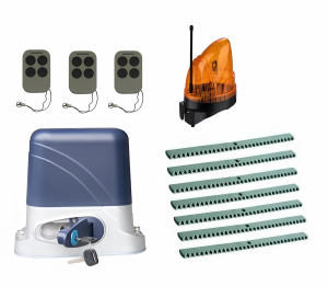 КОРН KSL-800KIT-L1K7-T3 Автоматика для откатных ворот KSL-800 KIT-L1K7-Т3, комплект: привод, 3 пульта, лампа, 7 реек