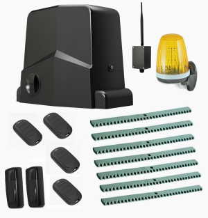 AN-MOTORS ARW-600MKITFULL7-BT-T4 Автоматика для откатных ворот ARW-600MKIT FULL7-BT-T4, комплект: привод, 4 пульта, лампа, фотоэлементы, 7 реек, Bluetooth-модуль