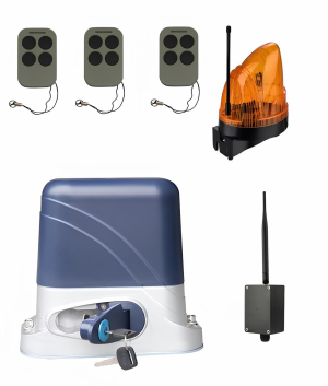 КОРН KSL-1300KIT-L1K-BT-T3 Автоматика для откатных ворот KSL-1300 KIT-L1K-BT-Т3, комплект: привод, 3 пульта, Bluetooth-модуль, лампа