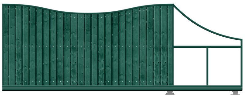 КОРН 70РС706-65КГ Откатные ворота КОРН РУЧЕЙ, толщина 65 мм