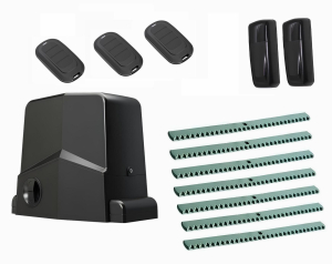 AN-MOTORS ARW-1000MKIT-F7-T3 Автоматика для откатных ворот ARW-1000MKIT F7-Т3, комплект: привод, фотоэлементы, 3 пульта, 7 реек