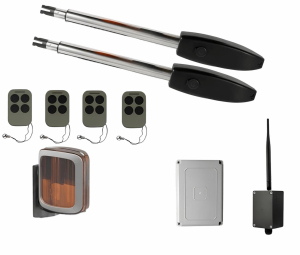 КОРН KSW-2500L-T4-2K-BT Автоматика для распашных ворот KSW-2500 L-T4-2K-BT, комплект: 2 привода, блок управления, 4 пульта, лампа, Bluetooth-модуль