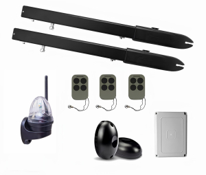 КОРН KSW-3000FULL-T3-4K Автоматика для распашных ворот KSW-3000 FULL-T3-4K, комплект: 2 привода, блок управления, 3 пульта, фотоэлементы, лампа