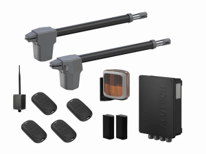 AN-MOTORS ATW-400KIT FULL-A-BT-T4 Автоматика для распашных ворот ATW-400KIT FULL-A-BT-T4, комплект: 2 привода, блок управления, 4 пульта, фотоэлементы, лампа, Bluetooth-модуль