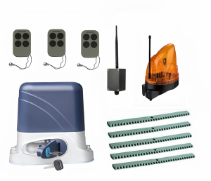 КОРН KSL-800KIT-L1K5-BT-T3 Автоматика для откатных ворот KSL-800 KIT-L1K5-BT-Т3, комплект: привод, 3 пульта, Bluetooth-модуль, лампа, 5 реек