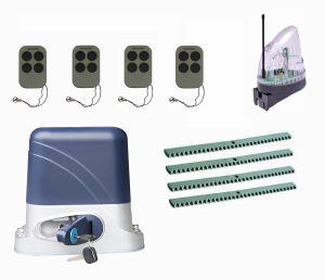 КОРН KSL-800KIT-L5K4-T4 Автоматика для откатных ворот KSL-800 KIT-L5K4-Т4, комплект: привод, 4 пульта, лампа, 4 рейки