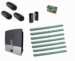 CAME BXL04AGS KIT7-F-T3 Автоматика для откатных ворот BXL04AGS KIT7-F-Т3, комплект: привод, радиоприемник, 3 пульта, фотоэлементы, 7 реек