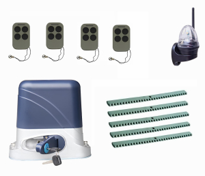 КОРН KSL-1300KIT-L4K5-T4 Автоматика для откатных ворот KSL-1300 KIT-L4K5-Т4, комплект: привод, 4 пульта, лампа, 5 реек
