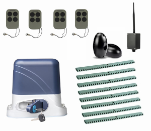 КОРН KSL-800KIT-FK8-BT-T4 Автоматика для откатных ворот KSL-800 KIT-FK8-BT-Т4, комплект: привод, 4 пульта, Bluetooth-модуль, фотоэлементы, 8 реек