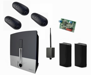 CAME BXL04AGS KIT-FA-BT-T3 Автоматика для откатных ворот BXL04AGS KIT-FA-BT-Т3, комплект: привод, радиоприемник, 3 пульта, фотоэлементы, Bluetooth-модуль