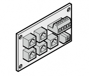 HORMANN 638188 Плата предохранителя замыкающего контура (ответвительная коробка, смонтированная на полотне ворот)