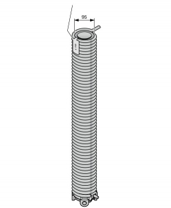 HORMANN 3074282 Торсионная пружина с пластмассовой трубой и натяжным конусом (R113)