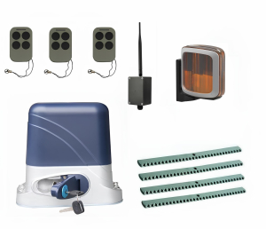 КОРН KSL-800KIT-L2K4-BT-T3 Автоматика для откатных ворот KSL-800 KIT-L2K4-BT-Т3, комплект: привод, 3 пульта, Bluetooth-модуль, лампа, 4 рейки