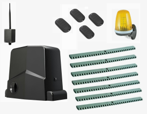 AN-MOTORS ARW-1000MKIT-L7-BT-T4 Автоматика для откатных ворот ARW-1000MKIT L7-BT-T4, комплект: привод, сигнальная лампа, 4 пульта, 7 реек, Bluetooth-модуль