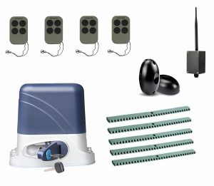 КОРН KSL-800KIT-FK5-BT-T4 Автоматика для откатных ворот KSL-800 KIT-FK5-BT-Т4, комплект: привод, 4 пульта, Bluetooth-модуль, фотоэлементы, 5 реек