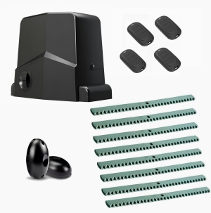 AN-MOTORS ARW-1000MKIT-FK8-T4 Автоматика для откатных ворот ARW-1000MKIT FK8-T4, комплект: привод, фотоэлементы, 4 пульта, 8 реек