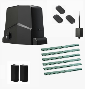 AN-MOTORS ARW-1000MKIT-FA6-BT-T3 Автоматика для откатных ворот ARW-1000MKIT FA6-BT-Т3, комплект: привод, фотоэлементы, 3 пульта, 6 реек, Bluetooth-модуль