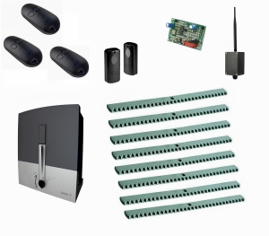CAME BXL04AGS KIT8-F-BT-T3 Автоматика для откатных ворот BXL04AGS KIT8-F-BT-Т3, комплект: привод, радиоприемник, 3 пульта, фотоэлементы, 8 реек, Bluetooth-модуль
