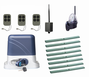 КОРН KSL-800KIT-L4K8-BT-T3 Автоматика для откатных ворот KSL-800 KIT-L4K8-BT-Т3, комплект: привод, 3 пульта, Bluetooth-модуль, лампа, 8 реек