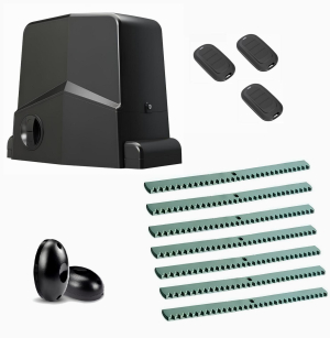 AN-MOTORS ARW-1000MKIT-FK7-T3 Автоматика для откатных ворот ARW-1000MKIT FK7-Т3, комплект: привод, фотоэлементы, 3 пульта, 7 реек