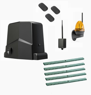 AN-MOTORS ARW-600MKIT-LK5-BT-T3 Автоматика для откатных ворот ARW-600MKIT LK5-BT-Т3, комплект: привод, сигнальная лампа, 3 пульта, 5 реек, Bluetooth-модуль