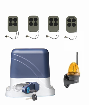 КОРН KSL-1300KIT-LK-T4 Автоматика для откатных ворот KSL-1300 KIT-LK-Т4, комплект: привод, 4 пульта, лампа