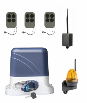 КОРН KSL-1300KIT-LK-BT-T3 Автоматика для откатных ворот KSL-1300 KIT-LK-BT-Т3, комплект: привод, 3 пульта, Bluetooth-модуль, лампа