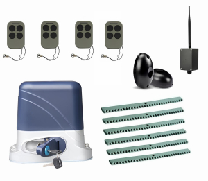КОРН KSL-1300KIT-FK6-BT-T4 Автоматика для откатных ворот KSL-1300 KIT-FK6-BT-Т4, комплект: привод, 4 пульта, Bluetooth-модуль, фотоэлементы, 6 реек