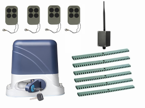 КОРН KSL-800KIT-KR6-BT-T4 Автоматика для откатных ворот KSL-800 KIT-KR6-BT-Т4, комплект: привод, 4 пульта, Bluetooth-модуль, 6 реек