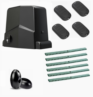 AN-MOTORS ARW-1000MKIT-FK6-T4 Автоматика для откатных ворот ARW-1000MKIT FK6-T4, комплект: привод, фотоэлементы, 4 пульта, 6 реек
