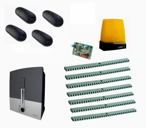 CAME BXL04AGS KIT7-L-T4 Автоматика для откатных ворот BXL04AGS KIT7-L-T4, комплект: привод, радиоприемник, 4 пульта, лампа, антенна, 7 реек