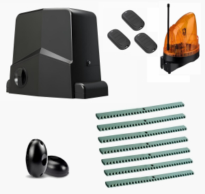 AN-MOTORS ARW-600MKITFULL7-1K-T3 Автоматика для откатных ворот ARW-600MKIT FULL7-1K-Т3, комплект: привод, 3 пульта, лампа, фотоэлементы, 7 реек