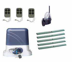 КОРН KSL-800KIT-L4K5-T3 Автоматика для откатных ворот KSL-800 KIT-L4K5-Т3, комплект: привод, 3 пульта, лампа, 5 реек