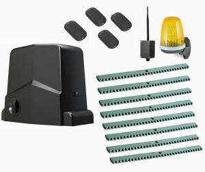 AN-MOTORS ARW-600MKIT-L8-BT-T4 Автоматика для откатных ворот ARW-600MKIT L8-BT-T4, комплект: привод, сигнальная лампа, 4 пульта, 8 реек, Bluetooth-модуль
