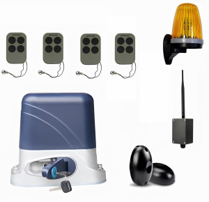 КОРН KSL-800FULL-3K-BT-T4 Автоматика для откатных ворот KSL-800 FULL-3K-BT-Т4, комплект: привод, 4 пульта, Bluetooth-модуль, фотоэлементы, лампа