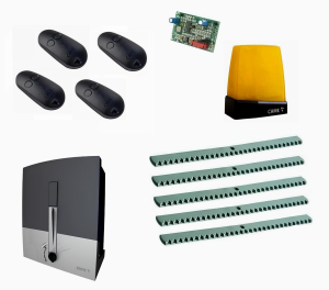 CAME BXL04AGS KIT5-L-T4 Автоматика для откатных ворот BXL04AGS KIT5-L-T4, комплект: привод, радиоприемник, 4 пульта, лампа, антенна, 5 реек
