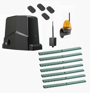 AN-MOTORS ARW-600MKIT-LK7-BT-T4 Автоматика для откатных ворот ARW-600MKIT LK7-BT-T4, комплект: привод, сигнальная лампа, 4 пульта, 7 реек, Bluetooth-модуль