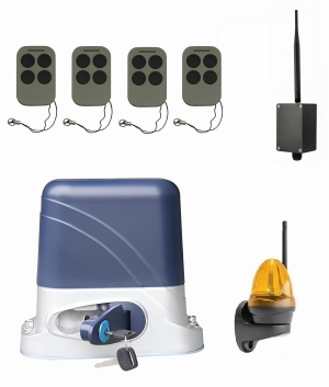 КОРН KSL-800KIT-LK-BT-T4 Автоматика для откатных ворот KSL-800 KIT-LK-BT-Т4, комплект: привод, 4 пульта, Bluetooth-модуль, лампа