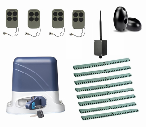 КОРН KSL-1300KIT-FK8-BT-T4 Автоматика для откатных ворот KSL-1300 KIT-FK8-BT-Т4, комплект: привод, 4 пульта, Bluetooth-модуль, фотоэлементы, 8 реек