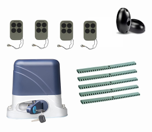 КОРН KSL-800KIT-FK5-T4 Автоматика для откатных ворот KSL-800 KIT-FK5-Т4, комплект: привод, 4 пульта, фотоэлементы, 5 реек