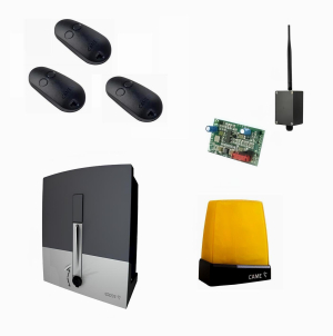 CAME BXL04AGS KIT-L-BT-T3 Автоматика для откатных ворот BXL04AGS KIT-L-BT-Т3, комплект: привод, радиоприемник, 3 пульта, лампа, антенна, Bluetooth-модуль