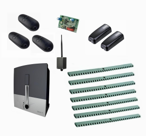 CAME BXL04AGS KIT7-FK-BT-T3 Автоматика для откатных ворот BXL04AGS KIT7-FK-BT-Т3, комплект: привод, радиоприемник, 3 пульта, фотоэлементы, 7 реек, Bluetooth-модуль