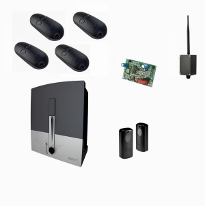 CAME BXL04AGS KIT-F-BT-T4 Автоматика для откатных ворот BXL04AGS KIT-F-BT-T4, комплект: привод, радиоприемник, 4 пульта, фотоэлементы, Bluetooth-модуль